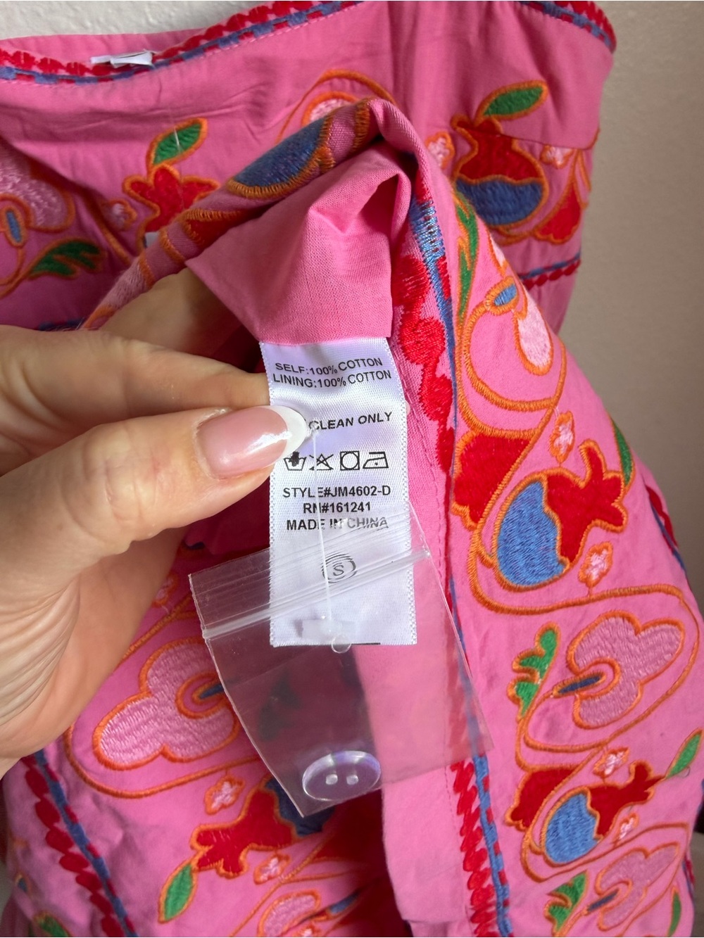 NWT J.Marie HOT PINK EMBROIDERED LANDON MIDI DRESS Sz S - Picture 11 of 13